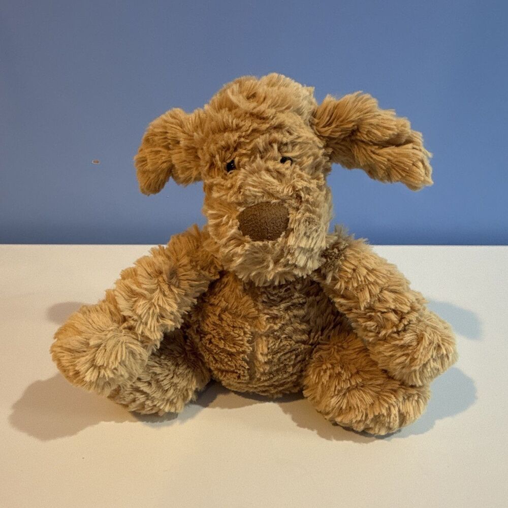 Jellycat Plush Tan Puppy Dog Stuffed Animal 8 inches